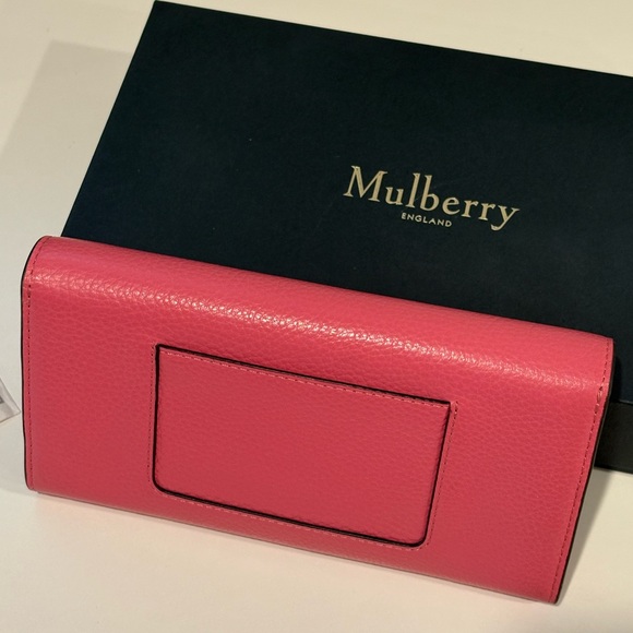 Mulberry Darley Classic Leather Wallet Geranium Pink - Picture 6 of 8